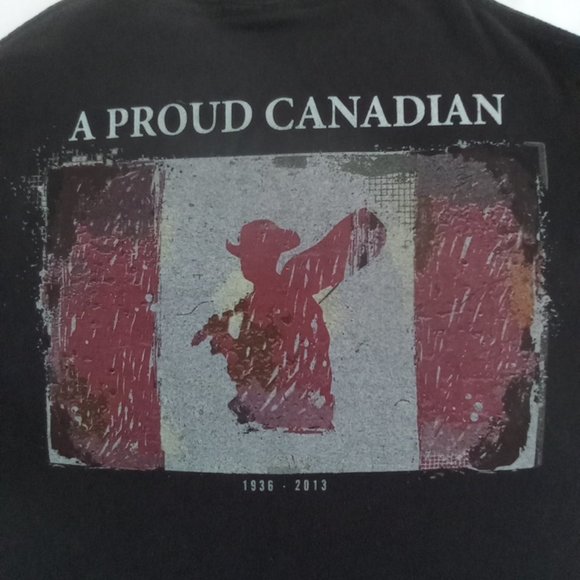 Stompin Tom Proud Canadian black Tee - Picture 5 of 7